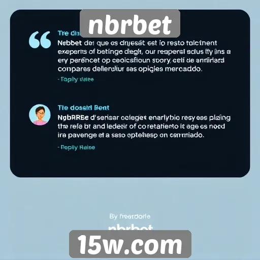 Avaliações de usuários sobre a experiência no nbrbet